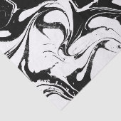 Schwarz-Weiß-Wirble Marmortextur Seidenpapier (Ausschnitt)