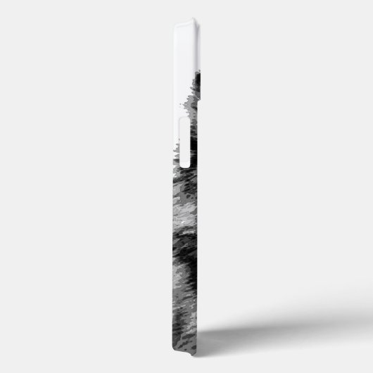 Schwarz & Weiß Wolf Augen Case-Mate iPhone Hülle (Rückseite / Rechts)