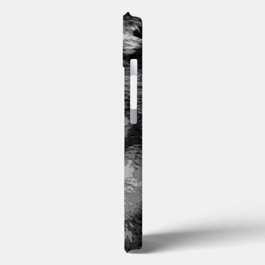 Schwarz & Weiß Wolf Augen Case-Mate iPhone Hülle (Rückseite / Links)