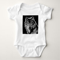 Schwarz-Weiß-Wolf