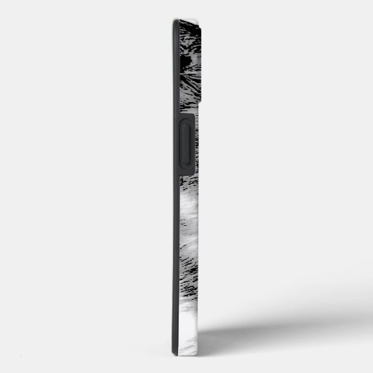 Schwarz-Weiß-Wolf Case-Mate iPhone Hülle (Rückseite / Rechts)