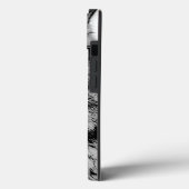 Schwarz-Weiß-Wolf Case-Mate iPhone Hülle (Rückseite / Links)