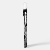 Schwarz-Weiß-Wolf Case-Mate iPhone Hülle (Rückseite / Links)