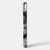 Schwarz-Weiß-Wolf Case-Mate iPhone Hülle (Rückseite / Links)