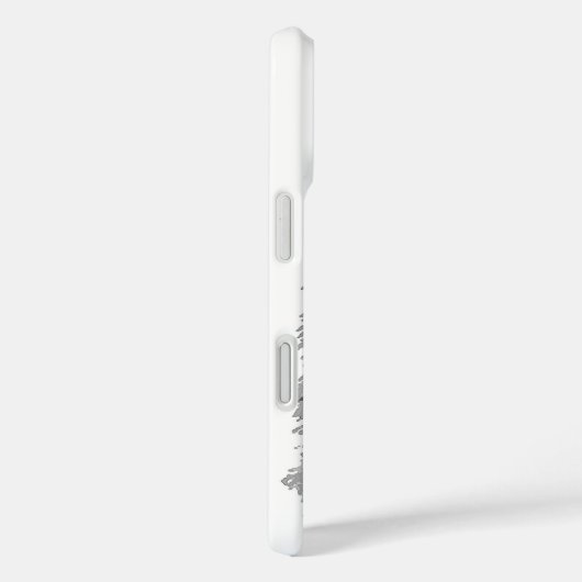 Schwarz-Weiß-Wolf Case-Mate iPhone Hülle (Rückseite / Rechts)