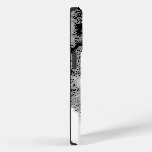 Schwarz-Weiß-Wolf Case-Mate iPhone Hülle (Rückseite / Rechts)