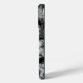 Schwarz-Weiß-Wolf Case-Mate iPhone Hülle (Rückseite / Links)