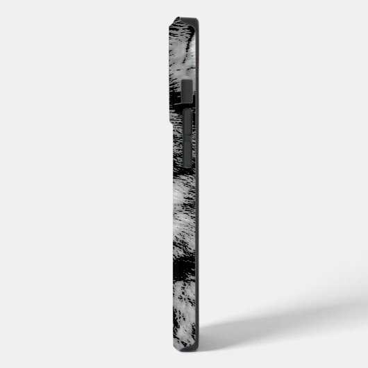 Schwarz-Weiß-Wolf Case-Mate iPhone Hülle (Rückseite / Links)