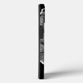 Schwarz-Weiß-Wolf Case-Mate iPhone Hülle (Rückseite / Rechts)