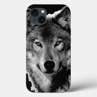 Schwarz-Weiß-Wolf