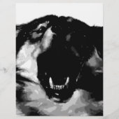 Schwarz-Weiß-Wolf Flyer (Vorne)