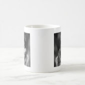 Schwarz-Weiß-Wolf Kaffeetasse (Mittel)