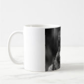 Schwarz-Weiß-Wolf Kaffeetasse (Links)