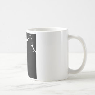 Schwarz-Weiß-Wolf Kaffeetasse