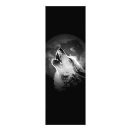 Schwarz & Weiß Wolf & Mond Fotodruck