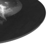 Schwarz & Weiß Wolf & Mond Schneidebrett (Ecke)