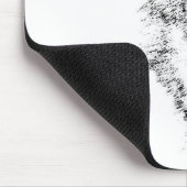 Schwarz-Weiß-Wolf Mousepad (Ecke)