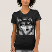 Schwarz-Weiß-Wolf T-Shirt (Vorderseite)