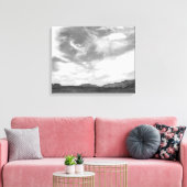 Schwarz-Weiß-Wolken über der Utah-Wüste 16x20 Leinwanddruck (Insitu (Wohnzimmer))