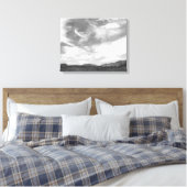 Schwarz-Weiß-Wolken über der Utah-Wüste 16x20 Leinwanddruck (Insitu (Schlafzimmer))