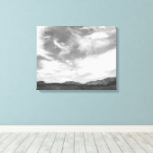 Schwarz-Weiß-Wolken über der Utah-Wüste 16x20 Leinwanddruck (Insitu (Holzboden))