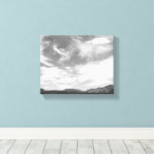 Schwarz-Weiß-Wolken über der Utah-Wüste 8x10 Leinwanddruck (Insitu (Holzboden))
