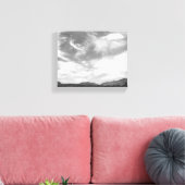 Schwarz-Weiß-Wolken über der Utah-Wüste 8x10 Leinwanddruck (Insitu (Wohnzimmer))