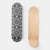 Schwarz-Weiß-Wonne Skateboard (Vorderseite)