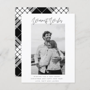 Schwarz-Weiß-Wünsche Foto Weihnachten