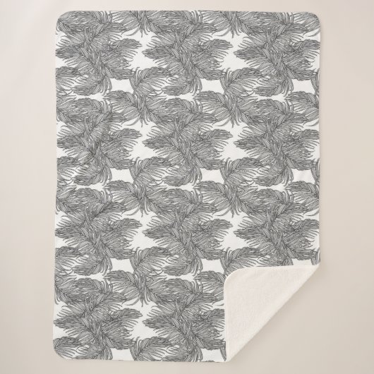 Schwarz-Weiß-Wüstenpalme Sherpadecke (Vorderseite)