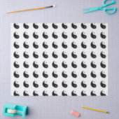 Schwarz-Weiß-Yin-Yang-Achtsamkeits-Yogi Seidenpapier (Basteln)