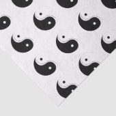 Schwarz-Weiß-Yin-Yang-Achtsamkeits-Yogi Seidenpapier (Detail)