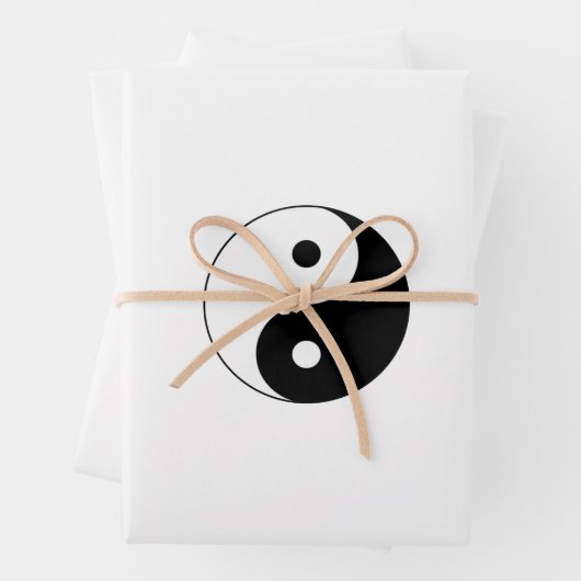Schwarz-Weiß-Yin-Yang Geschenkpapier Set (Beispiel)
