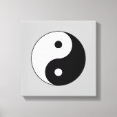 Schwarz-Weiß-Yin-Yang-Stretched-Canvas drucken Leinwanddruck (Vorderseite)