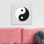 Schwarz-Weiß-Yin-Yang-Stretched-Canvas drucken Leinwanddruck (Insitu (Wohnzimmer))