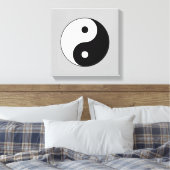 Schwarz-Weiß-Yin-Yang-Stretched-Canvas drucken Leinwanddruck (Insitu (Schlafzimmer))