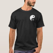 Schwarz-Weiß-Yin-Yang-Taoist-Symbol T-Shirt (Vorderseite)