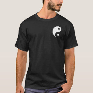 Schwarz-Weiß-Yin-Yang-Taoist-Symbol T-Shirt
