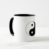 Schwarz-Weiß-Yin-Yang Tasse (Vorderseite Links)