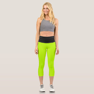 Schwarz-Weiß-Yoga-Capris gegen Frost Capri Leggings