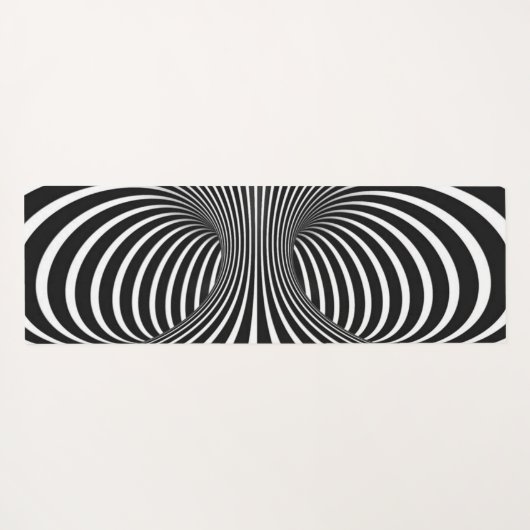 Schwarz/Weiß Yogamatte (Rückseite (Horizontal))