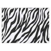 Schwarz-Weiß-Zebra-Dschungel Tischdecke (Vorderseite (Horizontal))