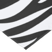 Schwarz-Weiß-Zebra-Dschungel Tischdecke (Schrägansicht)