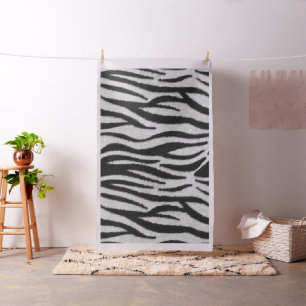 Schwarz-Weiß-Zebra-Fell Stoff