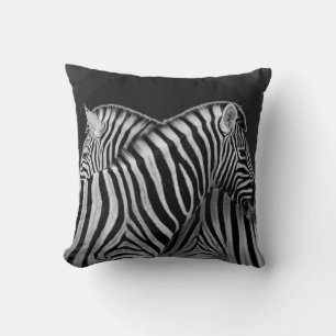 Schwarz-Weiß-Zebra-Kissen Kissen