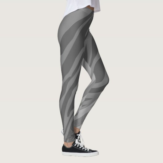 Schwarz-Weiß-Zebra Leggings (Rechts)