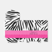 Schwarz-Weiß-Zebra mit Hot-Pink-Brautparty Geschenkschachtel (Ungefaltet)
