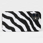 Schwarz-Weiß-Zebra-Muster Case-Mate iPhone Hülle (Rückseite (Horizontal))