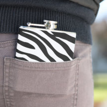 Schwarz-Weiß-Zebra-Muster-Safari gepackt