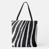 Schwarz-Weiß-Zebra-Muster Tasche (Vorderseite)